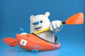 Mascote do Detecta Hotel no símbolo da Kayak