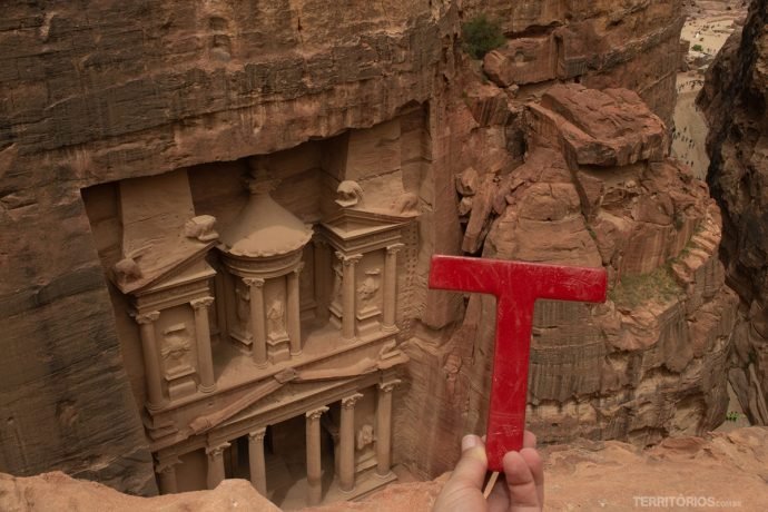 Em Petra, na Jordânia