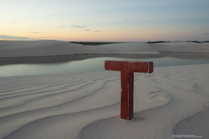 Nascer do sol nos Lençóis Maranhenses