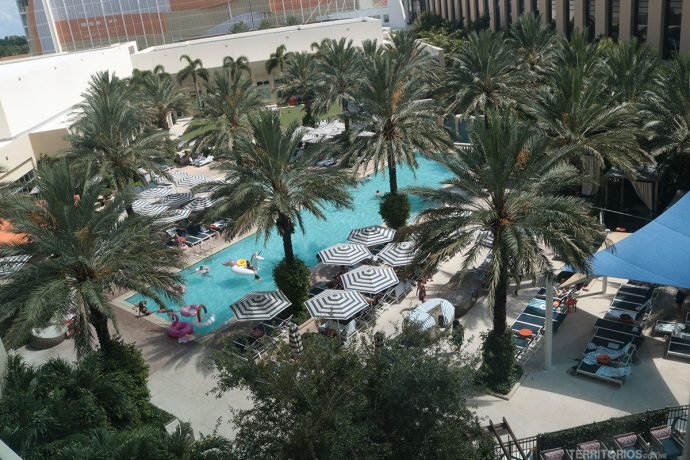 Piscina animada em dias de Pool Parties