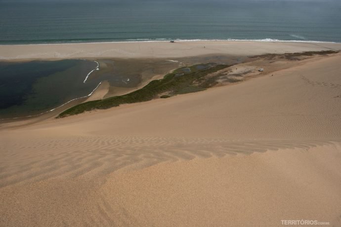 Mirante em Sandwich Harbour