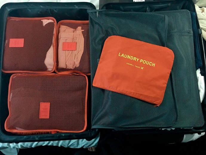 Organizadores para levar na mala de viagem