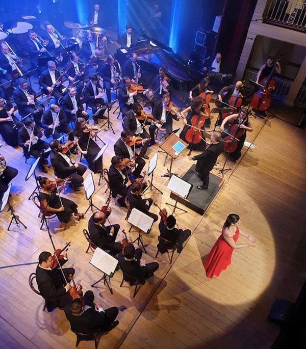 Concerto de pré lançamento do Natal Luz 2019/2020 no Teatro São Pedro, em Porto Alegre