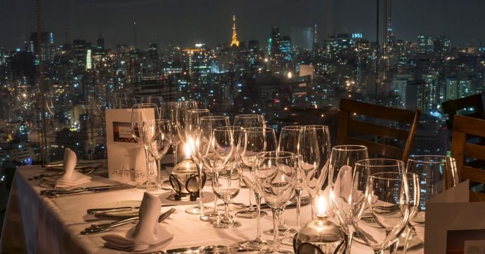 Vista da Sala Panorama no restaurante Terraço Itália (crédito: divulgação)