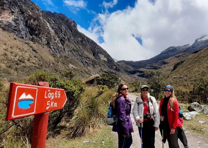 5 km para a Laguna 69