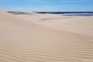 Vista para Valizas do alto da primeira duna