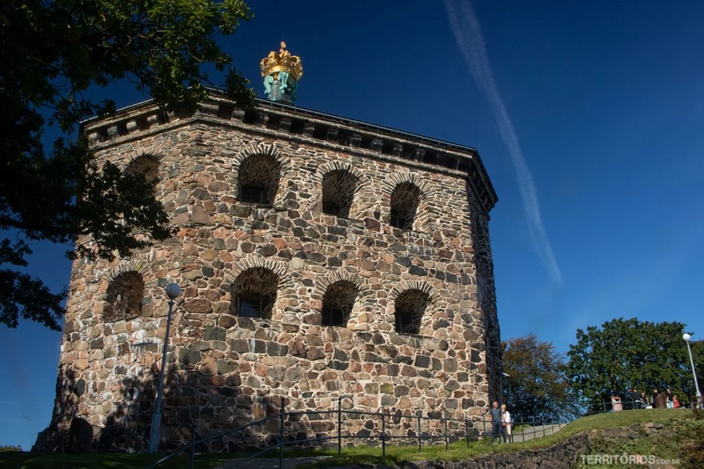 Skansen Kronan no parque Skansparken